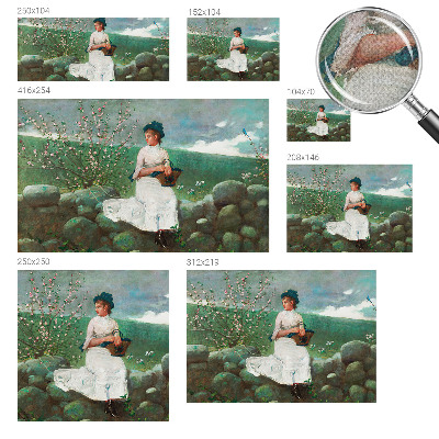 Carta da parati cameretta Pace fiorita