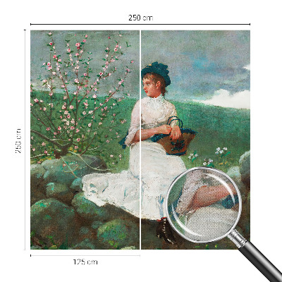 Carta da parati cameretta Pace fiorita