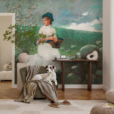 Carta da parati cameretta Pace fiorita