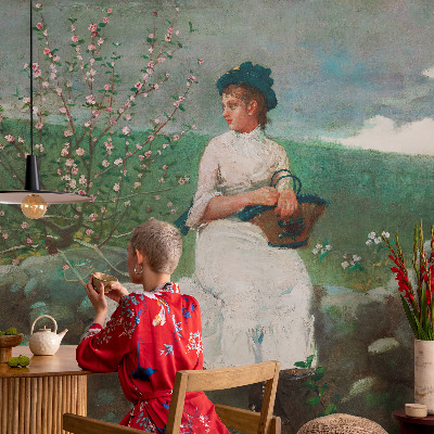 Carta da parati cameretta Pace fiorita