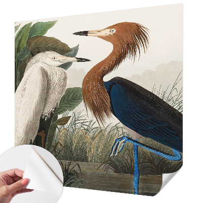 Carta da parati 3D Uccelli tra le piante