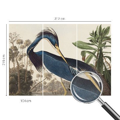 Carta da parati panoramica effetto 3D Natura esotica