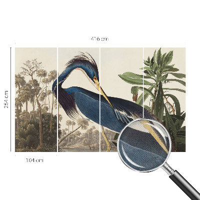 Carta da parati panoramica effetto 3D Natura esotica