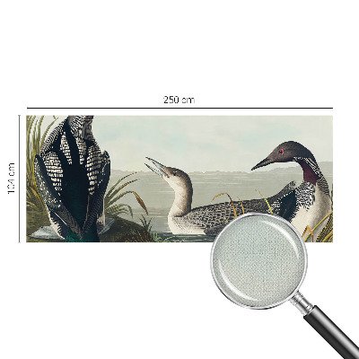 Carta da parati effetto profondità Uccelli sull'acqua