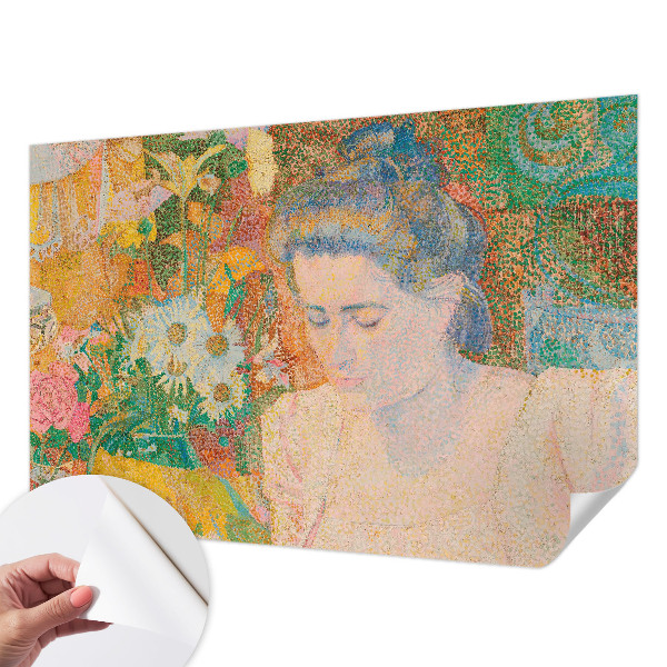 Fotomurale per cameretta Ritratto floreale