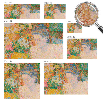 Fotomurale per cameretta Ritratto floreale