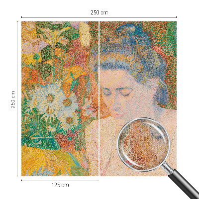 Fotomurale per cameretta Ritratto floreale