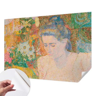 Fotomurale per cameretta Ritratto floreale