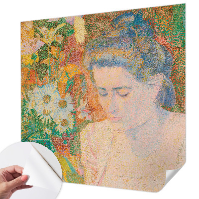 Fotomurale per cameretta Ritratto floreale