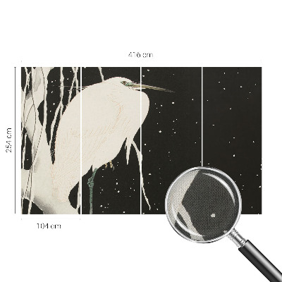 Carta da parati per cameretta Uccello invernale