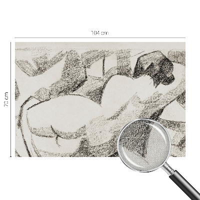 Fotomurale per bambini Una figura sdraiata