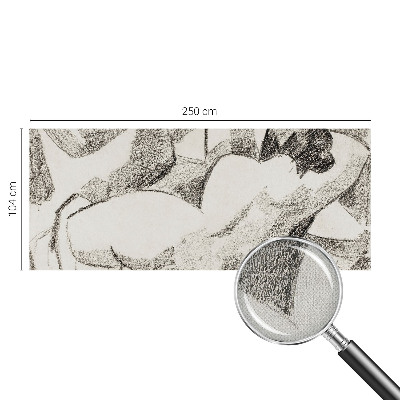 Fotomurale per bambini Una figura sdraiata