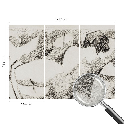 Fotomurale per bambini Una figura sdraiata