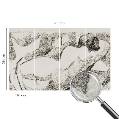 Fotomurale per bambini Una figura sdraiata