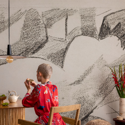 Fotomurale per bambini Una figura sdraiata