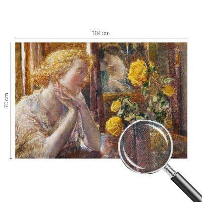 Fotomurale adesivo Donna con le rose