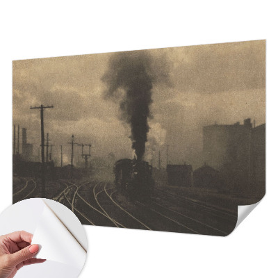 Fotomurale effetto 3D paesaggio industriale