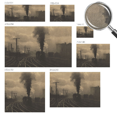 Fotomurale effetto 3D paesaggio industriale