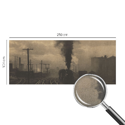 Fotomurale effetto 3D paesaggio industriale