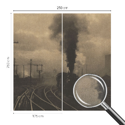 Fotomurale effetto 3D paesaggio industriale