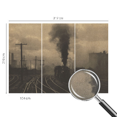 Fotomurale effetto 3D paesaggio industriale