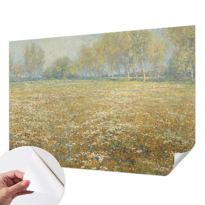 Fotomurale 3D Campo fiorito