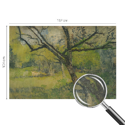 Carta da parati panoramica effetto 3D Paesaggio verde