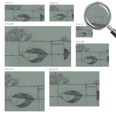 Carta da parati cameretta Ponte ad arco