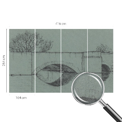 Carta da parati cameretta Ponte ad arco