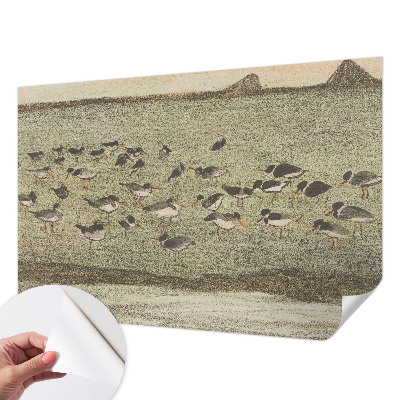 Carta da parati effetto profondità Pace degli uccelli