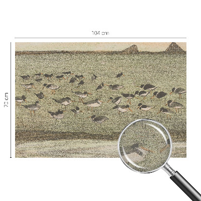 Carta da parati effetto profondità Pace degli uccelli