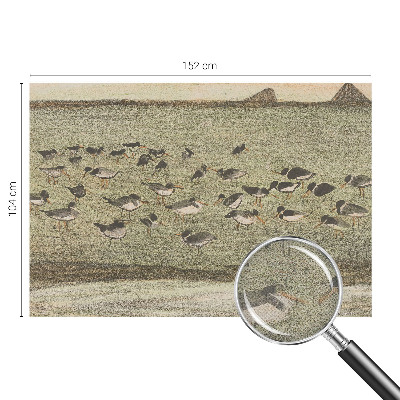 Carta da parati effetto profondità Pace degli uccelli