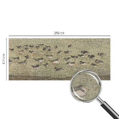 Carta da parati effetto profondità Pace degli uccelli