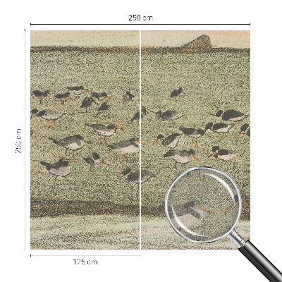 Carta da parati effetto profondità Pace degli uccelli