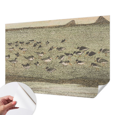 Carta da parati effetto profondità Pace degli uccelli