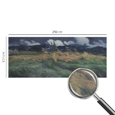 Carta da parati per cameretta Erbe trasportate dal vento