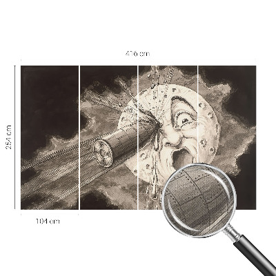 Carta da parati 3D Collisione cosmica