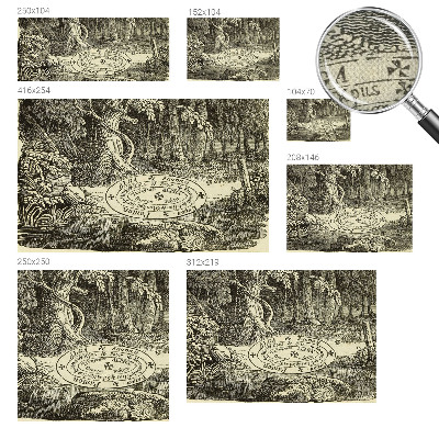 Fotomurale 3D cerchio magico