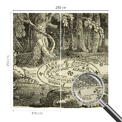 Fotomurale 3D cerchio magico