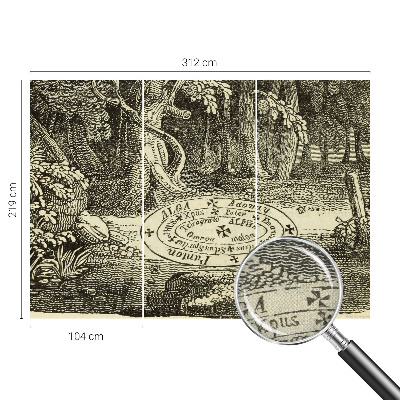 Fotomurale 3D cerchio magico