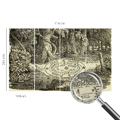 Fotomurale 3D cerchio magico