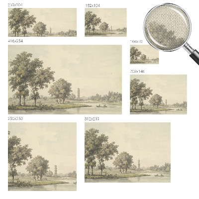 Fotomurale adesivo Un parco tranquillo