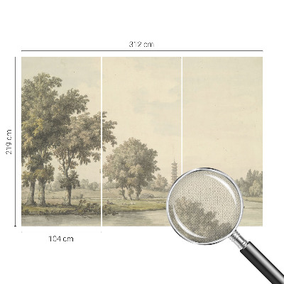 Fotomurale adesivo Un parco tranquillo