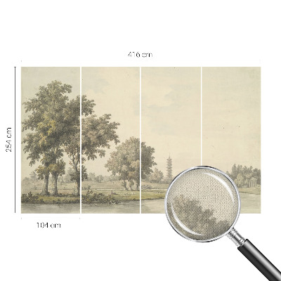 Fotomurale adesivo Un parco tranquillo