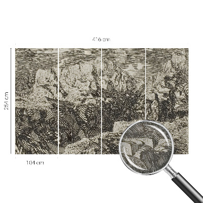 Carta da parati adesiva Paesaggio montano