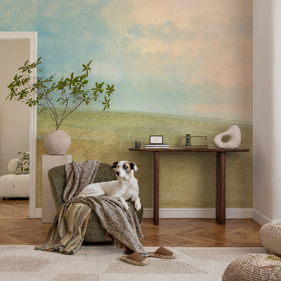 Fotomurale 3D Campi pastello