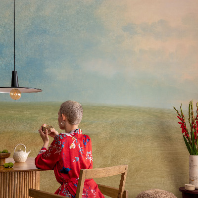 Fotomurale 3D Campi pastello