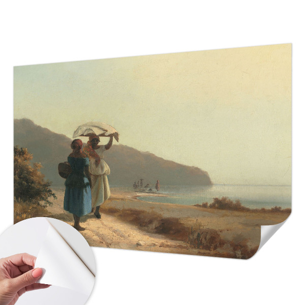 Fotomurale effetto 3D Una passeggiata in riva al mare