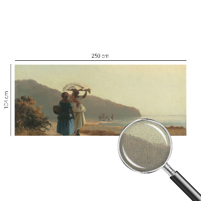 Fotomurale effetto 3D Una passeggiata in riva al mare