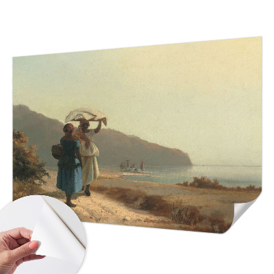 Fotomurale effetto 3D Una passeggiata in riva al mare